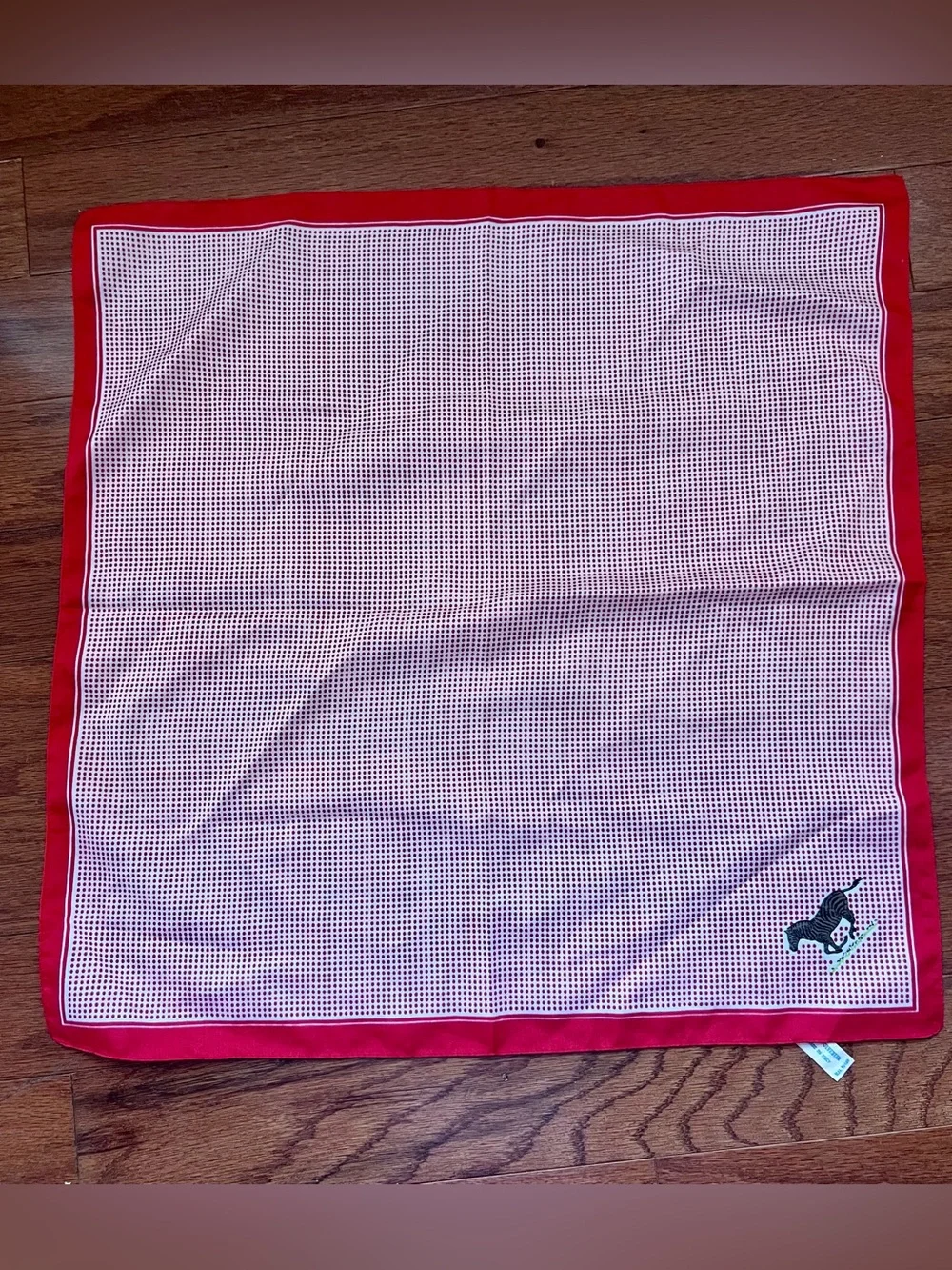 Vintage Italian Micro Polka Dot Scarf | Made in Italy
